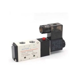 Válvula Neumática Airtac Mod: 4V210-08 5 Vías 2 Posiciones 12V DC