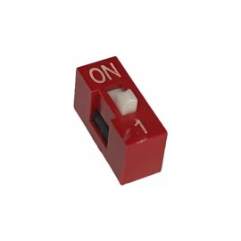 Dip Switch 1 Posición Bit Vía Canal Deslizable