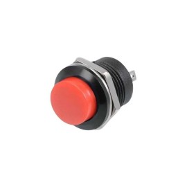 Botón Pulsador Push Button On 2 Pines Na Mediano ROJO Plastico