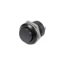 100 Botones Pulsadores Push Button On 2 Pines Na Mediano NEGRO Plastico