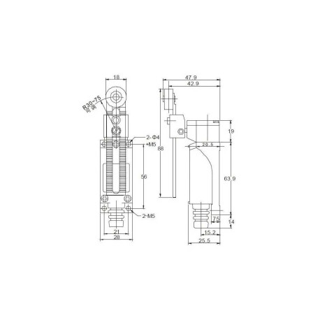 Limit Switch Electrico Ajustable Interruptor De Limite Final De Carrera Me-8108