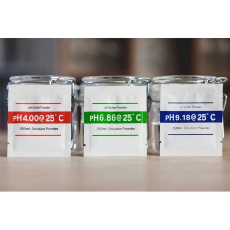 Ph Buffer Solución Calibrado 4.00 Ácido, 6.85 Neutro Y 9.18 Alcalino