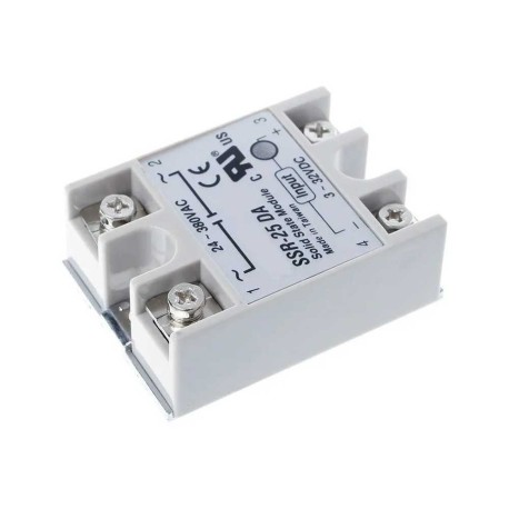 Relevador De Estado Sólido Mod: SSR-25 DA AC 24V A 380V 25A