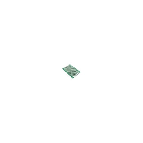 Placa Fenólica Perforada De Baquelita Cobre 2x8cm Con Recubrimiento Verde