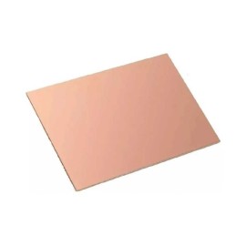 Placa Fenólica Una Cara 10x10Cm De Cobre Baquelita