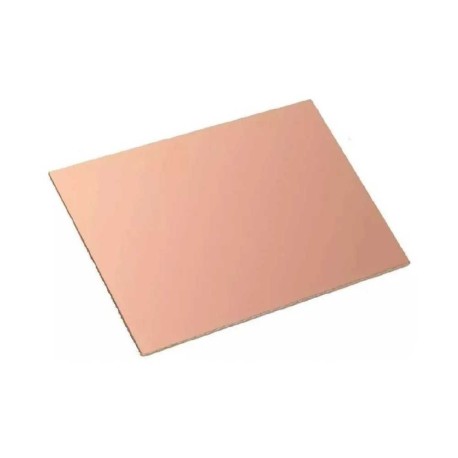 Placa Fenólica Una Cara 10x10Cm De Cobre Baquelita