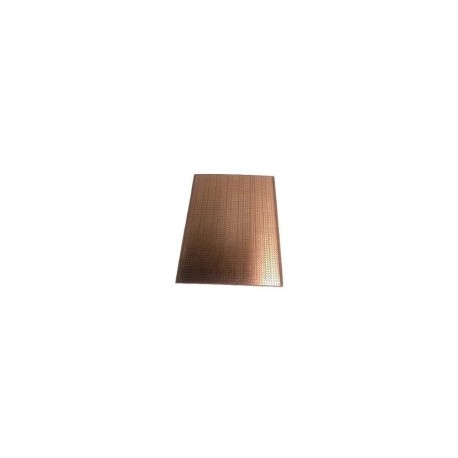 Placa Fenólica Perforada de 11.25x14.5 Cm Con Cobre Y Baquelita