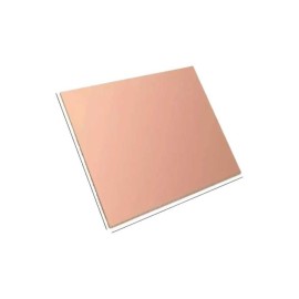 Placa Fenólica Una Cara 20x20 Cm De Cobre Baquelita