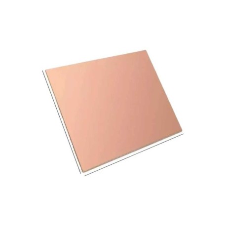 Placa Fenólica Una Cara 30x30 Cm De Cobre Y Baquelita