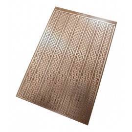 Placa Fenólica Perforada Cobre Y Baquelita 1mm de 10x15Cm