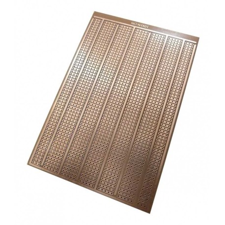 Placa Fenólica Perforada Cobre Y Baquelita 1mm de 10x15Cm