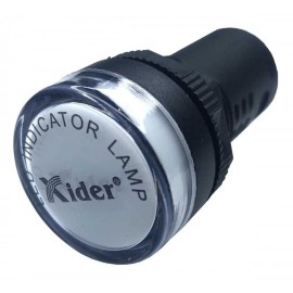 Lampara Indicadora Luz Piloto 220V AC BLANCA Empotrable 22mm