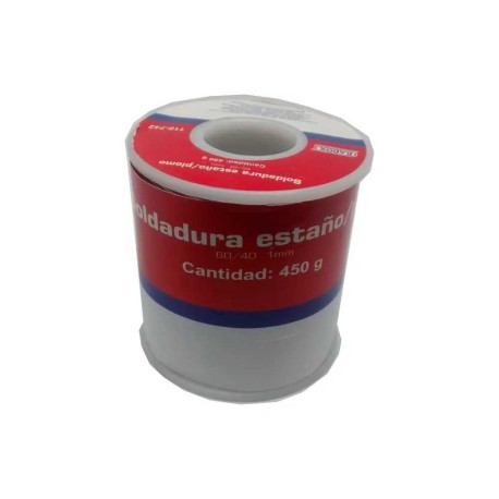 SOLDADURA ESTAÑO/PLOMO 60/40 1mm 450g
