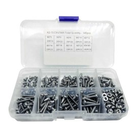 Kit De Tornillos 9 Valores Y Tuercas Milimétricas M3
