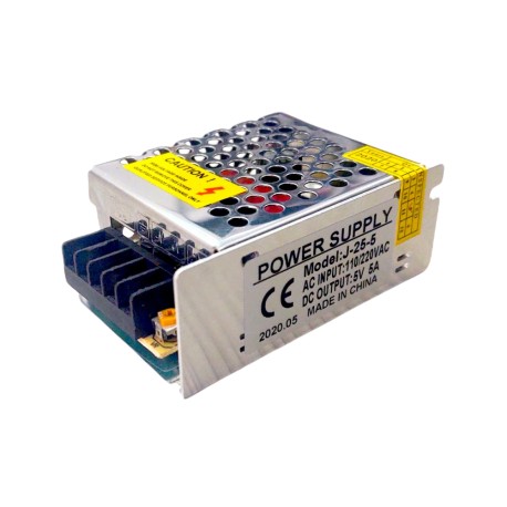 Eliminador Transformador Fuente Poder Driver 5V 5A 25W Mod: J-25-5