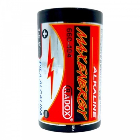 Pila Batería Radox Mod: 660-404 1.5V Tipo D Alcalina