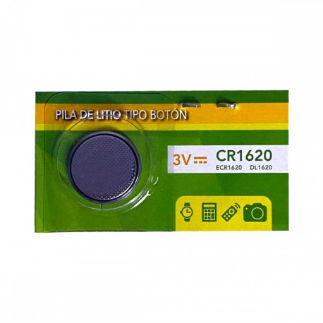 Pila Batería Radox 1620 Mod: CR1620 3V Tipo Botón De Litio