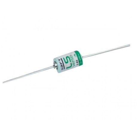 Pila Batería Saft 14250 Mod: LS14250 3.6V 1200mAh 1/2 AA Con Alambre