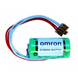 Pila Batería Omron Mod: C200H-BAT09 3V 1800mAh Conector Marrón 4 Pines JST