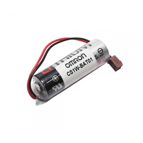 Pila Batería Toshiba OMRON Mod: CS1W-BAT01 17500 ER17500V 3.6V 2700mAh Conector JST Marrón Pequeño