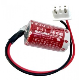 Pila Batería Maxell ER3 Mod: PM-20BL 3.6V 1100mAh Conector Blanco 3 Pines