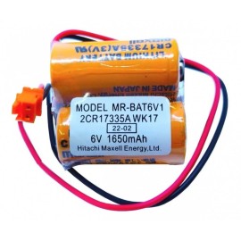 Pila Maxell MR-BAT6V1 17335 2CR17335A Conector Naranja Chico