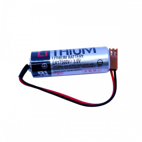Pila Batería Toshiba 17500 Mod: ER17500V 3.6V 2700mAh Conector Marrón