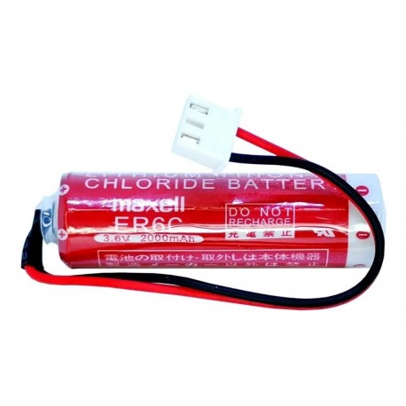Pila Batería Maxell Mod: ER6C F2-40BL Fx 3.6V 2000mAh Conector Blanco Plc