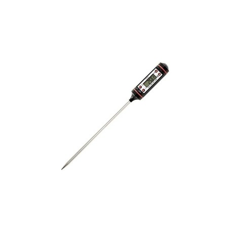 Termómetro Digital de Sonda Acero Inoxidable Líquidos y Alimentos BBQ