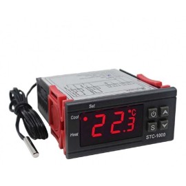 Controlador De Temperatura Termostato Digital 12v Sct-1000 Calefacción / Refrigeración Incubadora Terrario Invernadero