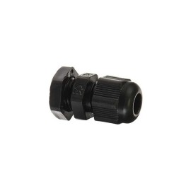 Conector Glándula Plástico Impermeable Para Cable PG7 3.5 - 6mm (Negro)
