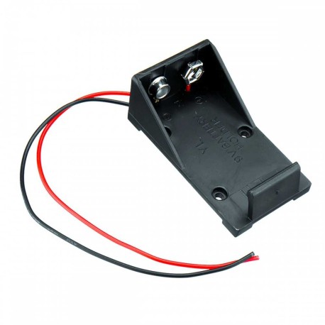 Portapilas Mod: PP-B9V Base Para 1 Pieza 9V (6LF22) Sin Plug
