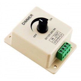 Dimmer Manual DC12V-24V 8A Control Tiras de Led Foco Perilla