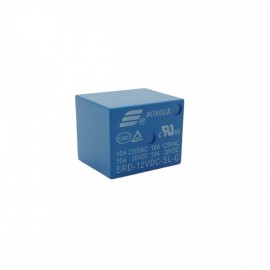 Relevador Relé SONGLE 12VDC 250VAC / 10A Mod: SRD-12VDC-SL-C