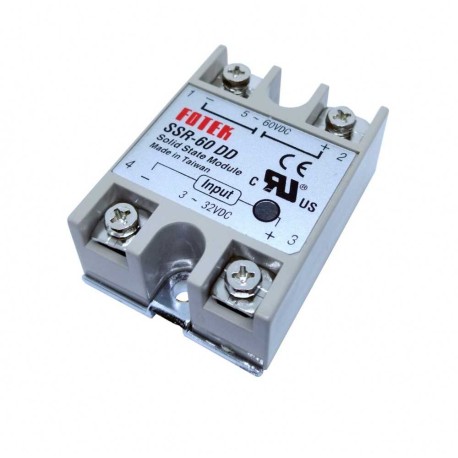 Relevador De Estado Sólido Mod: SSR-60 DD DC 5V A 60V 60A