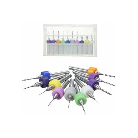 Kit Juego De Brocas De Carburo 0.3mm - 1.2mm Para PCB CNC