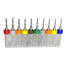 Juego de Brocas de Carburo 1.1mm - 2.0mm
