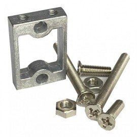 Soporte Sujetador de Motorreductor Metálico Mod: STTDC Para Motor TTDC Con Tornillos