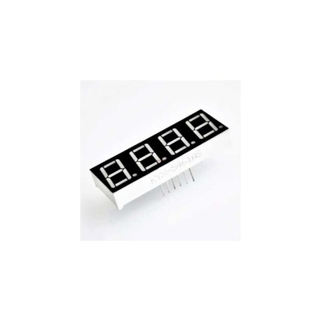 Display LED Rojo Siete Segmentos 4 Dígitos Cátodo Común 12 Pines Arduino PIC