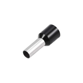 Terminales Ferrules Cal 22 AWG Cilíndricas Eléctricas Aisladas Cable E0508 Negro