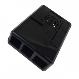 Caja Carcasa ABS Protectora Para Raspberry Pi 4 Negra Case con ventilador