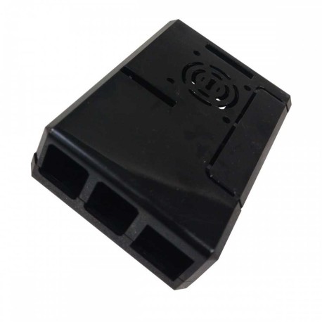 Caja Carcasa ABS Protectora Para Raspberry Pi 4 Negra Case con ventilador