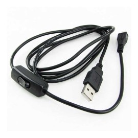 Cable USB A Micro USB Con Apagador Switch Para Raspberry Pi 3