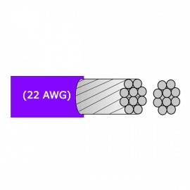 Cable Radox Mod: 080-408(1M) Estañado Calibre 22 Morado xMTS