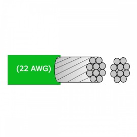 Cable Radox Mod: 080-428(1M) Estañado Calibre 22 Verde xMTS