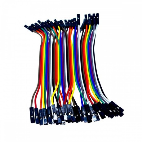 Cable Dupont JUMPER Mod: CD-H/H10CM(40) Arduino PACK 40 Piezas 10cm
