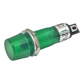 Foco Neón Plástico 12V Mediano Verde